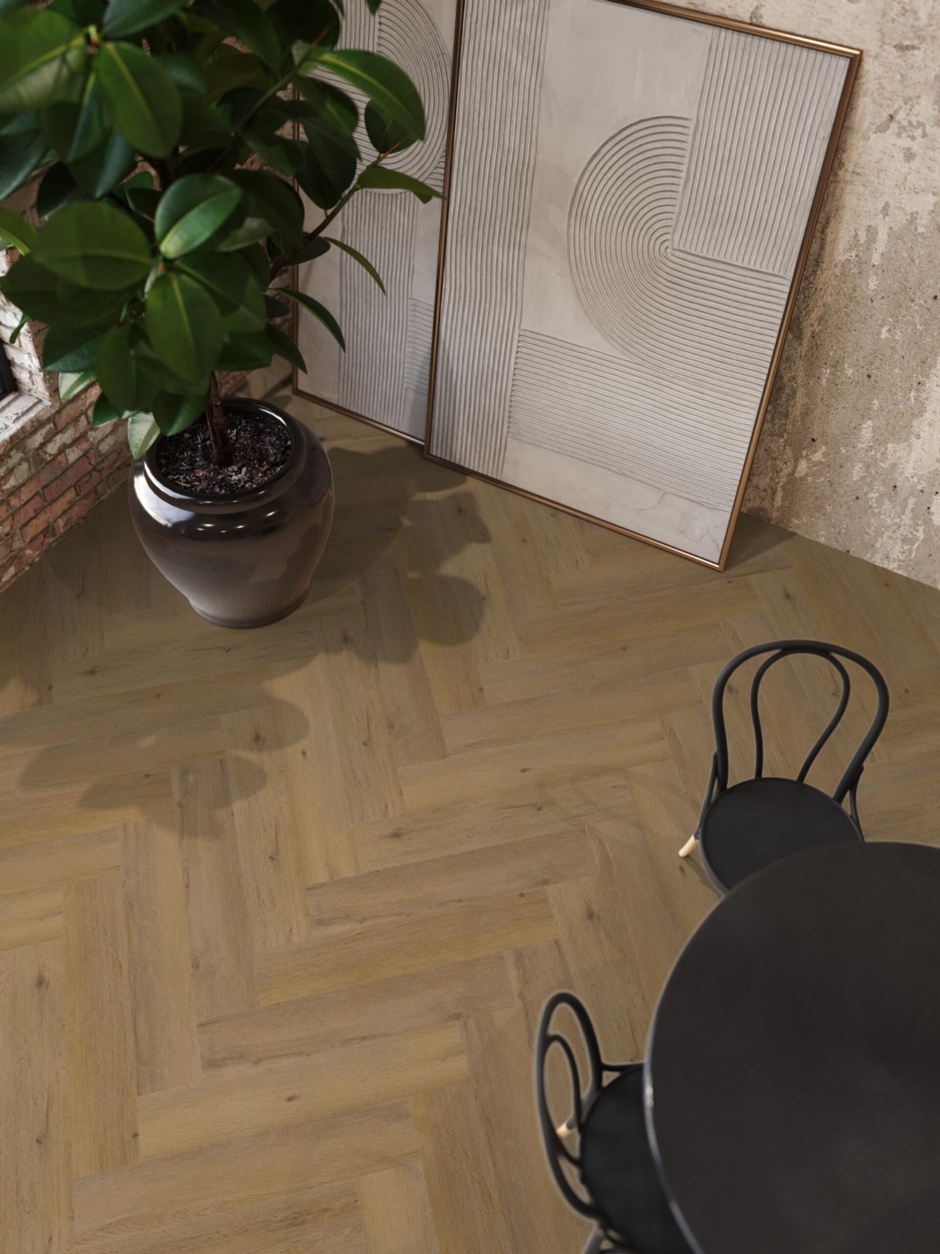 Floorlife dryback PVC Visgraat YUP Leyton dark oak 6411182319 - Afbeelding 4