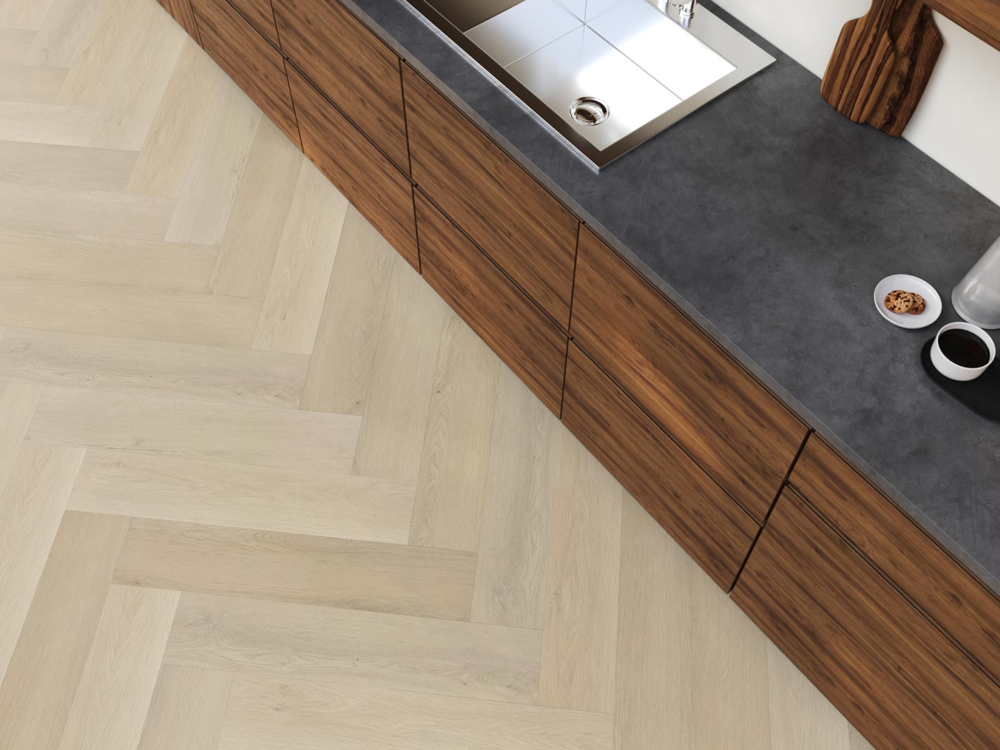 Floorlife dryback PVC Visgraat YUP Mayfair beige 7920301119 - Afbeelding 3